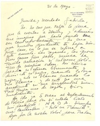 [Carta] 1955 mayo 31, [San Isidro, Argentina] [a] Querida y recordada Gabriela