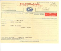 [Telegrama] 1952 dic. 19, [Italia] [a] [United] Nation, New York, [Estados Unidos]