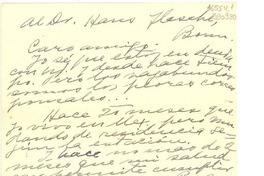 [Carta] 1950 mayo 25, Xalapa, Ver., [México] [a] Dr. Hans Flasche, Bonn
