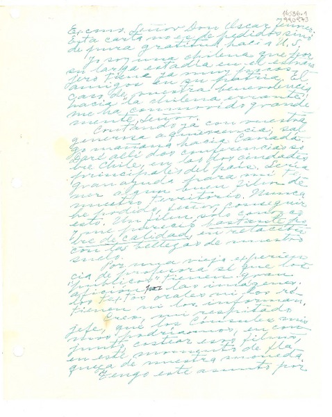 [Carta] [1953] jun. 25 [al] Excmo. Señor Don Oscar Fenner