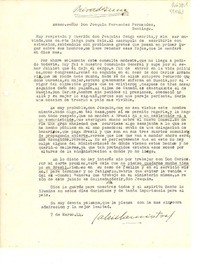 [Carta] 1944 mar. 7, [Brasil?] [al] Excmo. señor Don Joaquin Fernandez Fernandez, Santiago, [Chile]