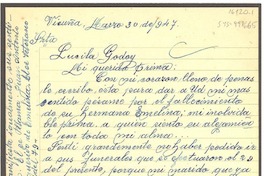 [Carta] 1947 mar. 30, Vicuña, [Chile] [a] Lucila Godoy
