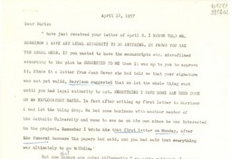 [Carta] 1957 Apr. 10, [Estados Unidos] [a] Dear Doris