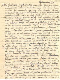 [Carta] [1947?] sept. 30, [Cuba?] [a] [Gabriela Mistral]