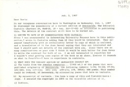 [Carta] 1967 Feb. 3, 5914 Carlton Lane, Washington 20016, D. C., [EE.UU.] [a] Dear Doris [Dana]