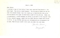 [Carta] 1968 July 5, [EE.UU.] [a] Dear Doris [Dana]