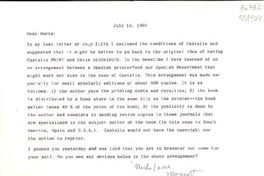 [Carta] 1968 July 15, [EE.UU.] [a] Dear Doris [Dana]