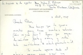 [Carta] 1957, [Santa Barbara, California, Estados Unidos] [a] Palma [Guillén]