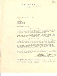 [Carta] 1943 mar. 11, Panamá [a] Señorita Lucila Godoy, Petrópolis