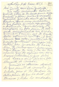 [Carta] 1957 ene. 7, La Paz, [Bolivia] [a] Doris Dana