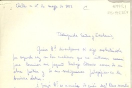 [Carta] 1953 mar. 1, Chelles, [Francia] [a] [Gabriela Mistral]