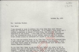 [Carta] 1966 Oct. 14, [EE.UU.] [a] Mr. Eric Linder, Agenzia Letteraria Internazionale, Corso Matteotti 3, Milano, Italy