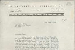 [Carta] 1958 June 17, Bmé. Mitre 1192, Buenos Aires, Rep. Argentina [a] Miss Doris Dana, 204 East 20th St., New York, [EE.UU.]