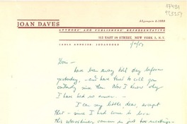 [Carta] 1957 Jan. 11, 112 East 19 Street, New York 3, N. Y., [EE.UU.] [a] Doris