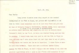 [Carta] 1954 Apr. 28 [a] Doris Dana