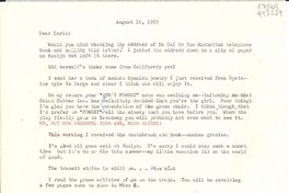 [Carta] 1955 Aug. 16, [EE.UU.] [a] Dear Doris