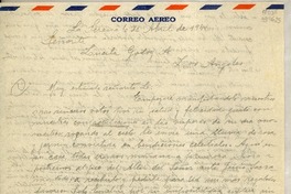 [Carta] 1946 abr. 6, La Serena [a] Lucila Godoy A., Los Angeles