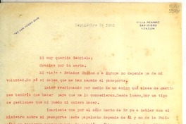 [Carta] 1953 sept. 29, [Argentina] [a] Mi muy querida Gabriela