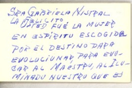 [Carta] [1953] La Habana [a] Gabriela Mistral