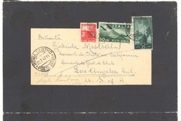 [Carta] 1947 jul. 12, Roma [a] Gabriela Mistral, Los Angeles, California