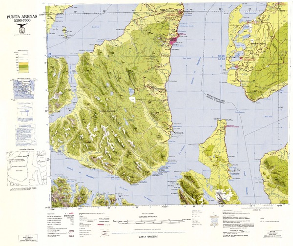 Punta Arenas 5300-7000: carta terrestre