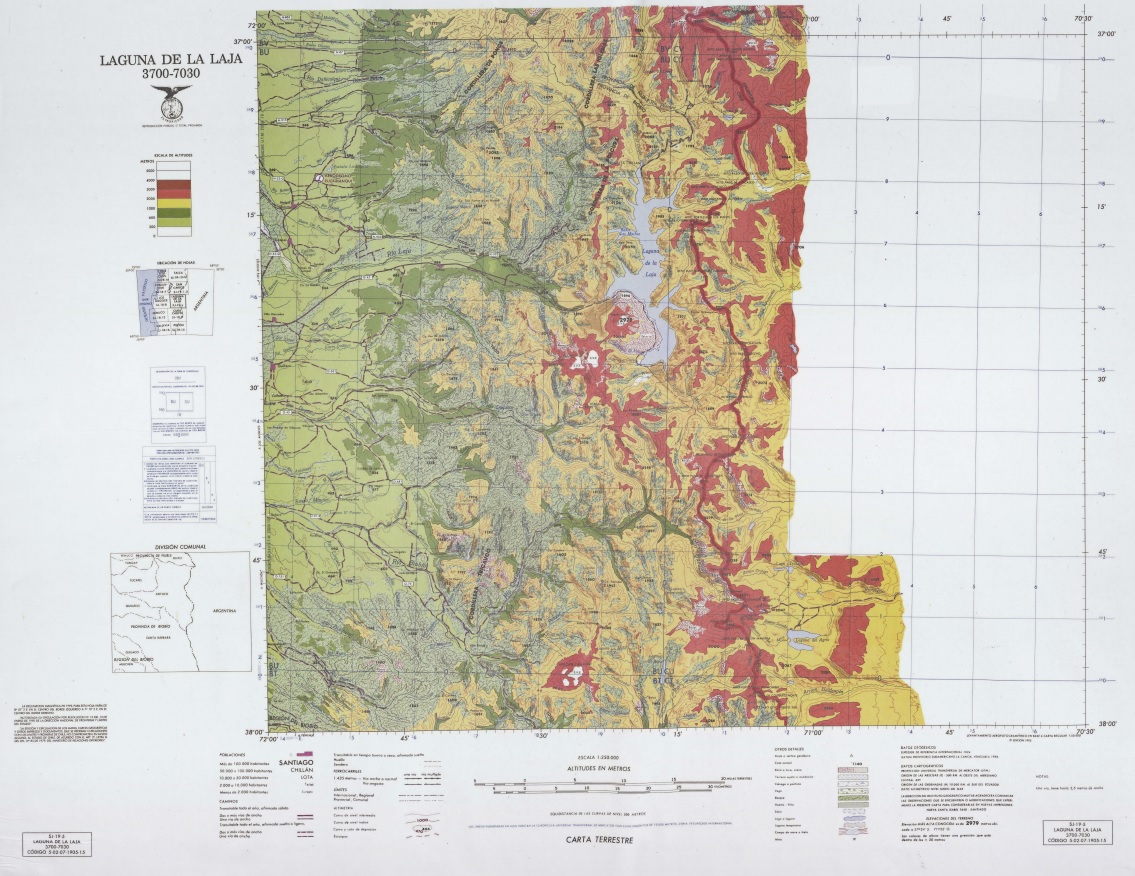 Laguna de La Laja 3700-7030: carta terrestre