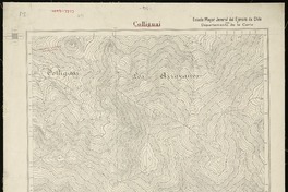 Colliguai  [material cartográfico] Estado Mayor Jeneral del Ejército de Chile. Departamento de la Carta ; levantado por el Teniente B. Gómez.