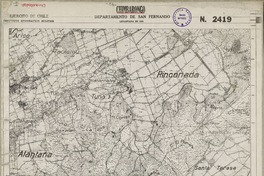 Chimbarongo Departamento de San Fernando [material cartográfico] : Ejército de Chile. Instituto Geográfico Militar de Chile.