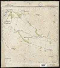Chocalan Departamento de Melipilla [material cartográfico] : Instituto Geográfico Militar de Chile. Carta de Estado Mayor.