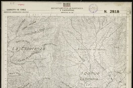 Idahue Departamentos de Rancagua y Cachapoal [material cartográfico] : Ejército de Chile. Instituto Geográfico Militar.