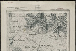 Llai-Llai Departamentos de Quillota, Los Andes y Putaendo [material cartográfico] : Estado Mayor Jeneral del Ejército de Chile. Departamento de Levantamiento.