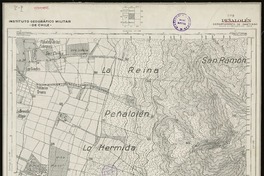 Peñalolén Departamento de Santiago [material cartográfico] : Instituto Geográfico Militar de Chile.