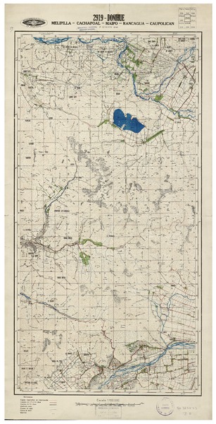 Doñihue Melipilla - Cachapoal - Maipo - Rancagua - Caupolicán [material cartográfico] : Instituto Geográfico Militar de Chile.
