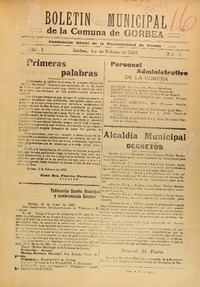 Boletín municipal de la Comuna de Gorbea