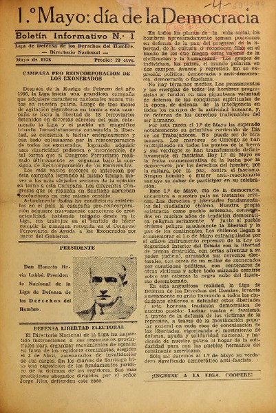 Boletín informativo (Santiago, Chile : 1938)