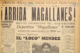 Boletín informativo del Club Deportivo Magallanes.