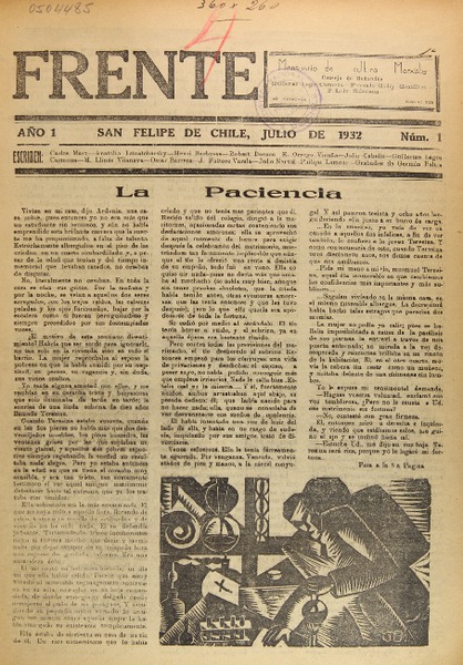 Frente (San Felipe, Chile : 1932)