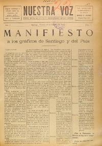 Nuestra voz (Santiago, Chile : 1932)