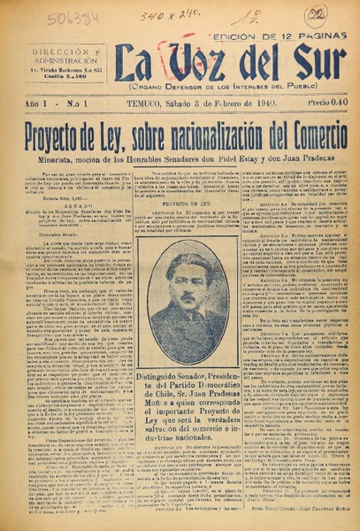 La Voz del Sur (Temuco, Chile : 1940)