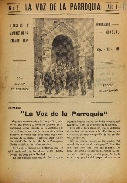 La Voz de la parroquia (Santiago, Chile : 1945)