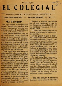 El Colegial (Chuquicamata, Chile : 1947)