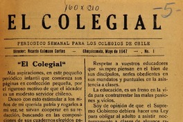 El Colegial (Chuquicamata, Chile : 1947)