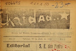 Unidad (Vallenar, Chile : 1940)