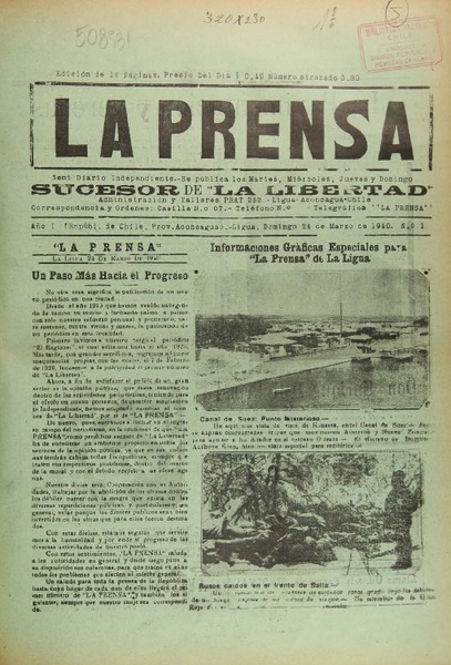 La Prensa (La Ligua, Chile : 1940)