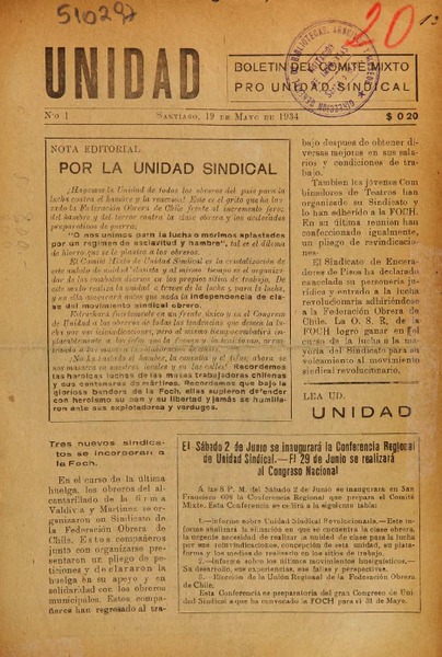 Unidad (Santiago, Chile : 1934)