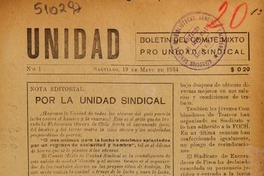Unidad (Santiago, Chile : 1934)