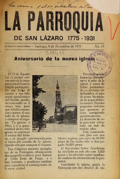 La Parroquia de San Lázaro.