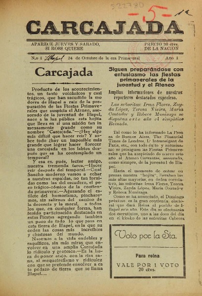 Carcajada (Illapel, Chile : 1935)