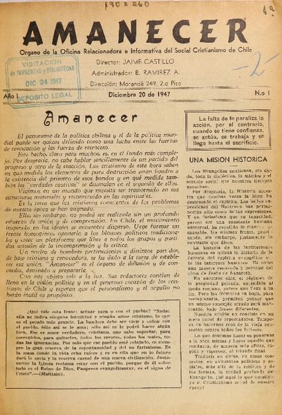 Amanecer (Santiago, Chile : 1947)