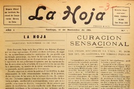 La Hoja (Santiago, Chile : 1935)
